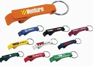 Mini Bottle/ Can Opener With Keychain