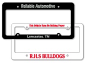 Deluxe Car Plate Frame (Large Top)